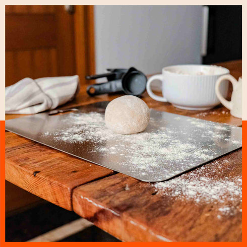 ENOX Stainless Steel Chopping Board | Extra Large For Home (Size: 310mm x 500mm, Thickness: 1.5mm)